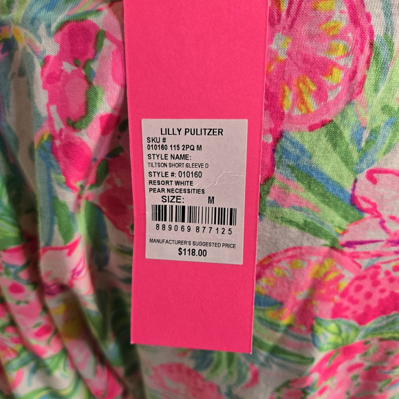 ulitzer Tiltson Dress M NWT Pear Necessities Pink Floral Cotton Vacation - Picture 5 of 11